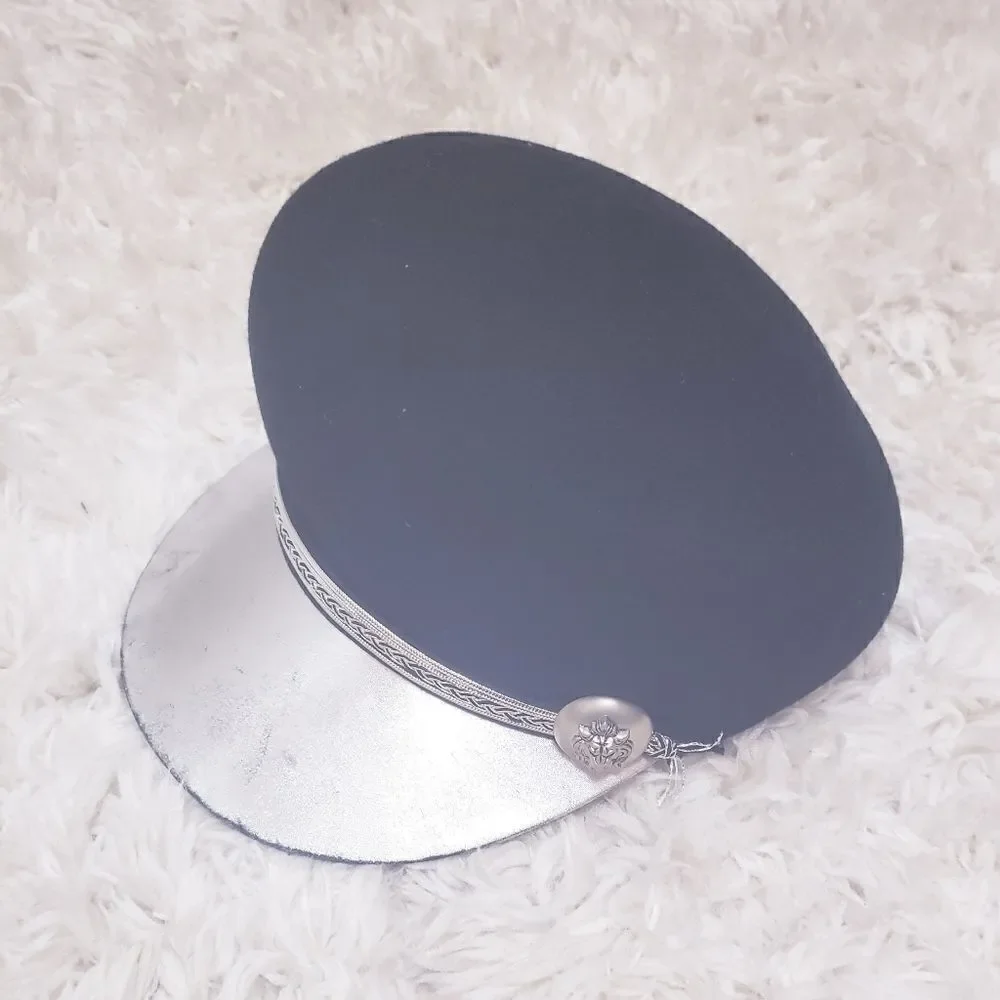 New Vintage Sonni's of San Francisco Silver & Black Wool Hat Style 1838